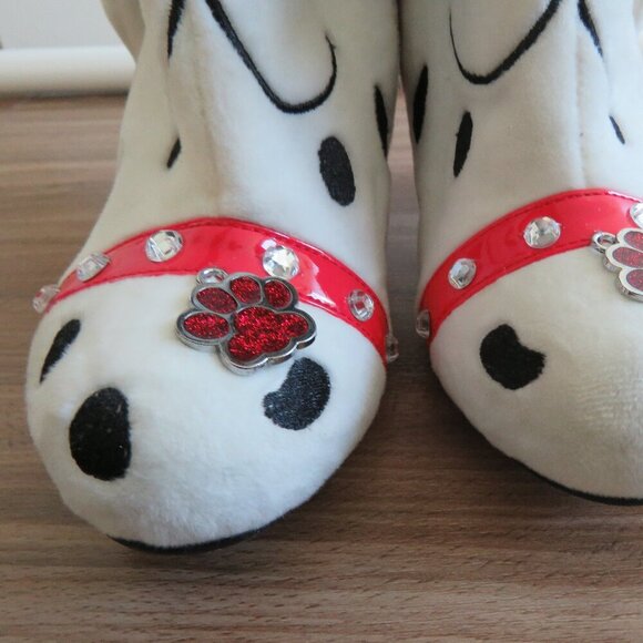 IRREGULAR CHOICE Dalmatian Pooch Perfect High Heel Boots Whimsy - Size US 5.5 - Picture 8 of 16